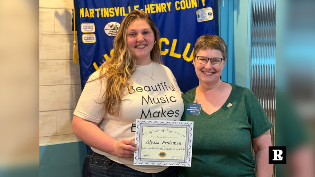 Da Capo Virginia receives donation from Martinsville-Henry County Lions&nbsp;Club