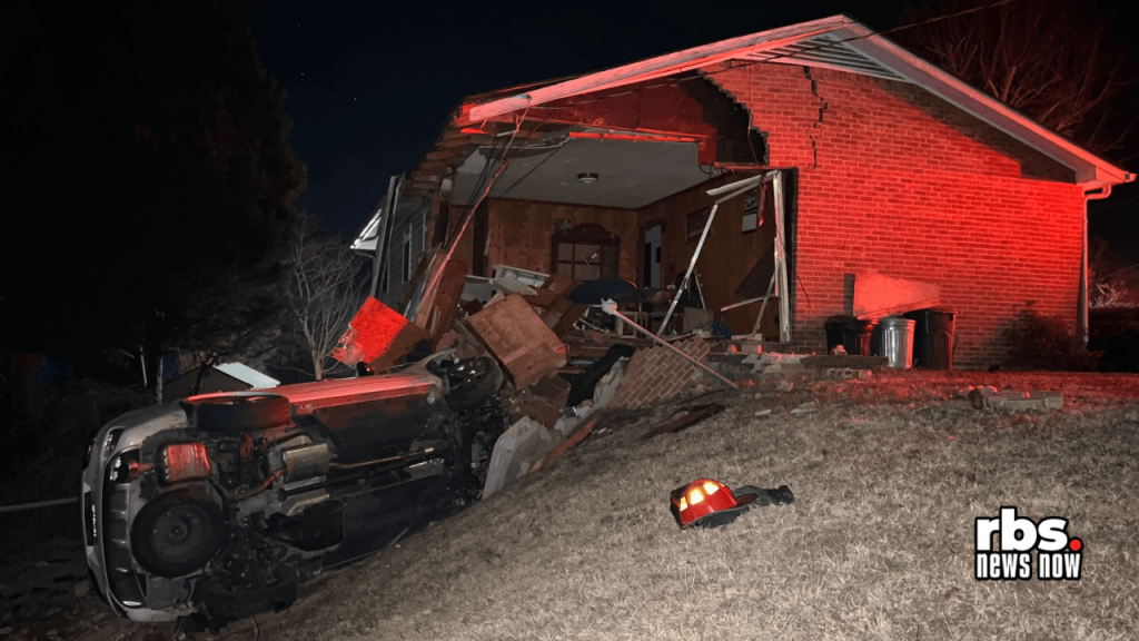 Car Crashes Into Martinsville Home, Two Injured